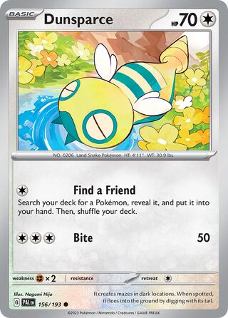 Dunsparce 156/193 - Paldea Evolved