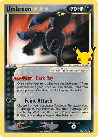 Umbreon ☆ 17/17 - Celebrations