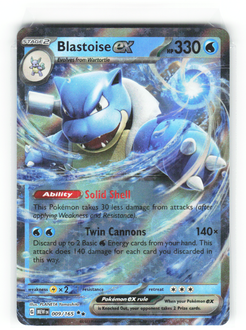 Blastoise ex 009/165 - Scarlet & Violet 151