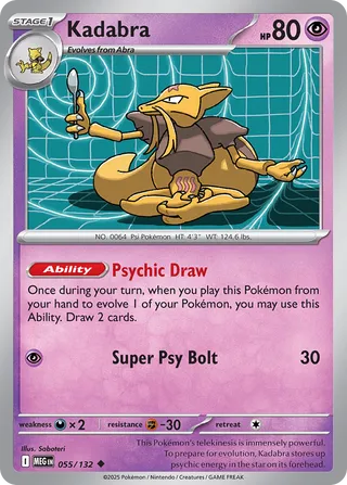 Kadabra 055/132 - Mega Evolution Base