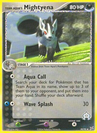 Team Aqua's Mightyena 30/95 - Team Magma vs Team Aqua