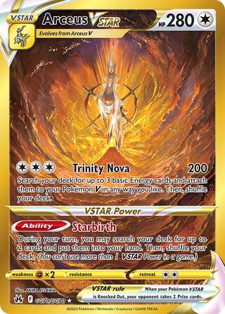 Arceus VSTAR GG70/GG70 - Crown Zenith
