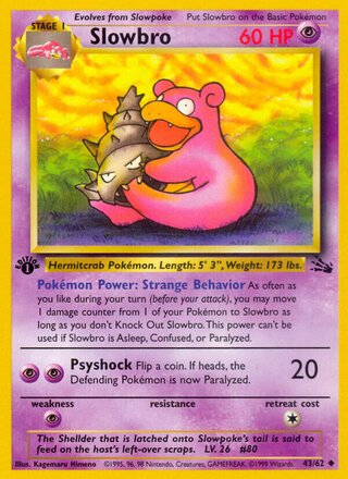 Slowbro 43/62 - Fossil