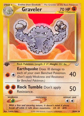 Graveler 30/64 - Neo Revelation
