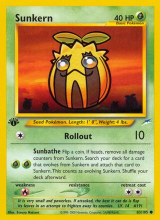 Sunkern 83/105 - Neo Destiny