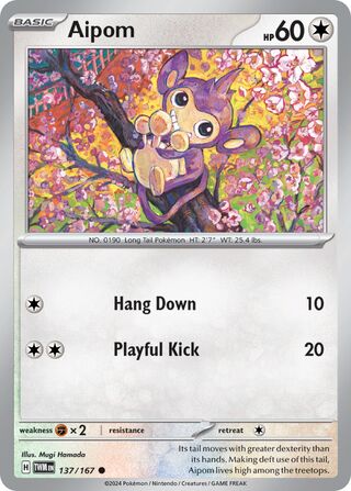 Aipom 137/167 - Twilight Masquerade