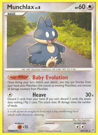 Munchlax 33/130 - Diamond & Pearl Base