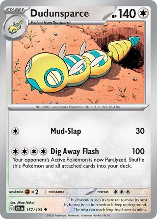 Dudunsparce 157/193 - Paldea Evolved
