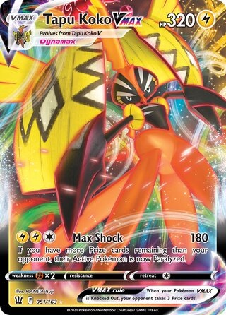 Tapu Koko VMAX 051/163 - Battle Styles