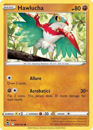 Hawlucha 098/195 - Silver Tempest