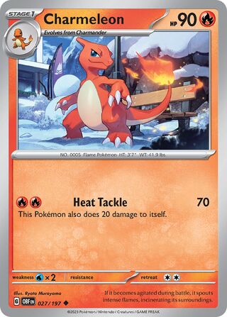 Charmeleon 027/197 - Obsidian Flames
