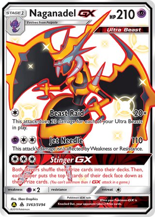 Naganadel-GX SV63/SV94 - Hidden Fates