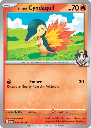 Ethan's Cyndaquil 032/182 - Destined Rivals