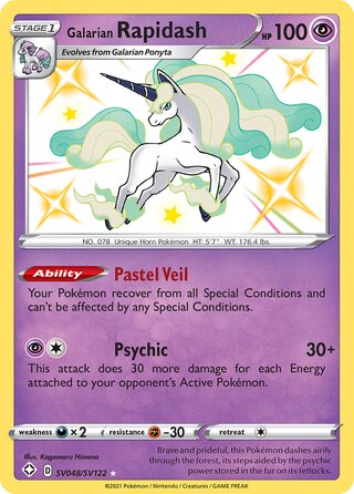 Galarian Rapidash SV048/SV122 - Shining Fates