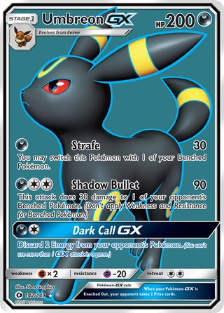 Umbreon-GX 142/149 - Sun & Moon Base
