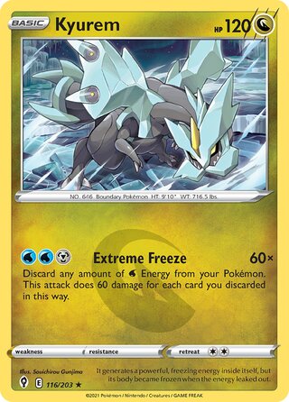 Kyurem 116/203 - Evolving Skies