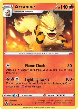 Arcanine 020/195 - Silver Tempest