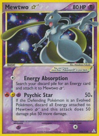 Mewtwo ☆ 103/110 - Holon Phantoms
