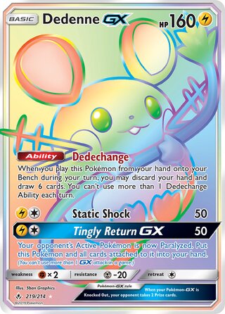 Dedenne-GX 219/214 - Unbroken Bonds