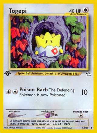 Togepi 51/111 - Neo Genesis