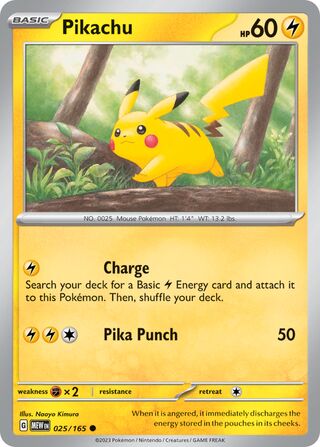 Pikachu 025/165 - Scarlet & Violet 151