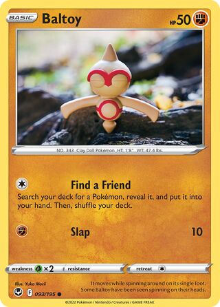 Baltoy 093/195 - Silver Tempest