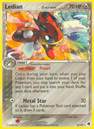 Ledian 18/101 - Dragon Frontiers