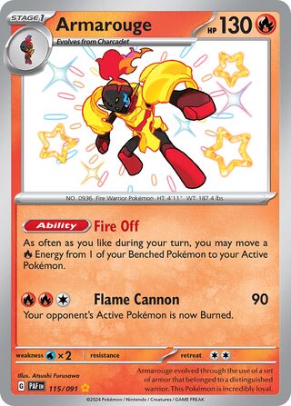 Armarouge 115/091 - Paldean Fates