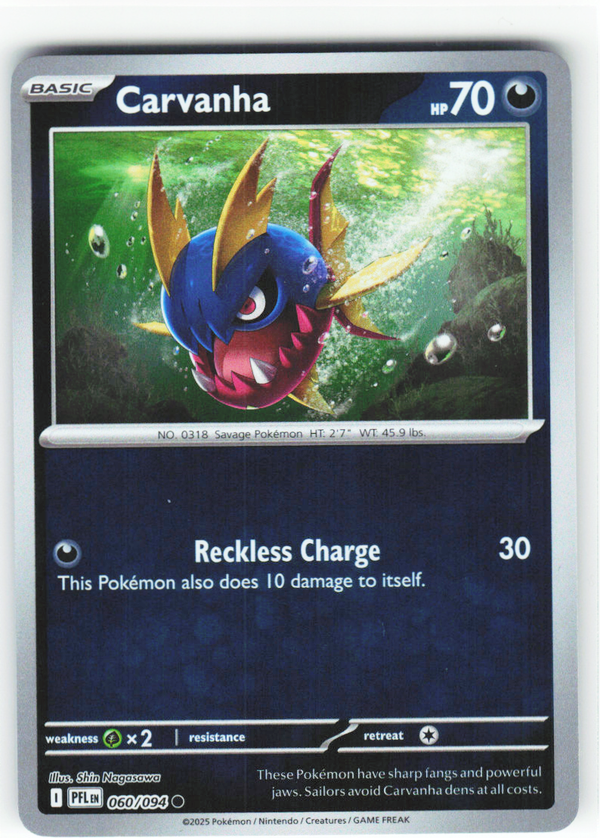 Carvanha 060/094 - Phantasmal Flames - NM (ID: 53134931296811) - front
