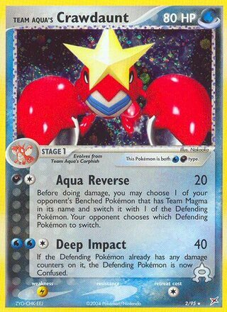 Team Aqua's Crawdaunt 2/95 - Team Magma vs Team Aqua