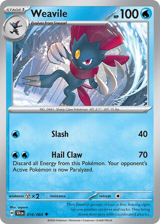 Weavile 014/064 - Shrouded Fable