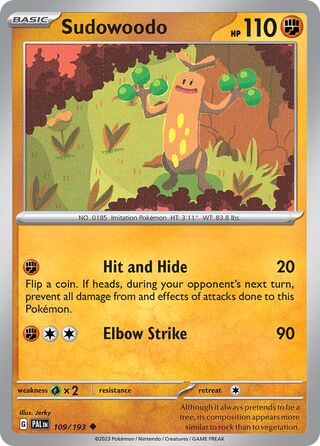 Sudowoodo 109/193 - Paldea Evolved