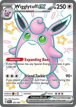 Wigglytuff ex 222/091 - Paldean Fates