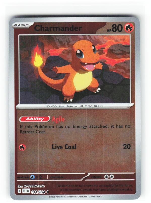 Charmander 011/094 - Phantasmal Flames - NM (ID: 53125426109976) - front
