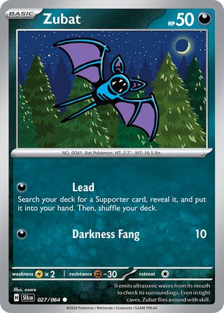 Zubat 027/064 - Shrouded Fable