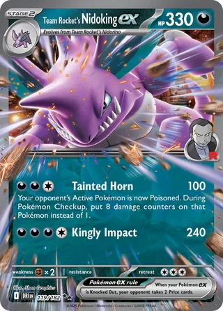 Team Rocket's Nidoking ex 119/182 - Destined Rivals