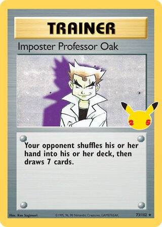 Imposter Professor Oak 73/102 - Celebrations