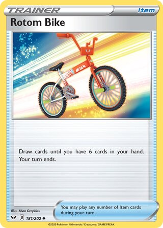 Rotom Bike 181/202 - Sword & Shield Base