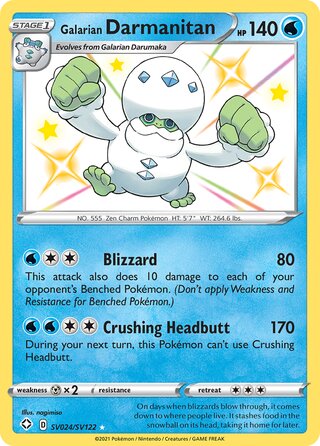 Galarian Darmanitan SV024/SV122 - Shining Fates