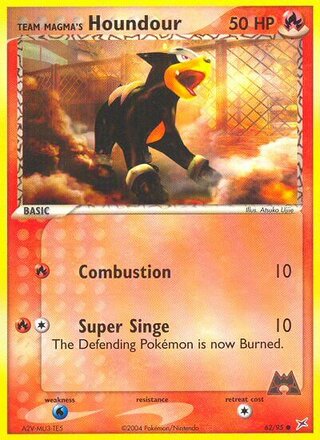 Team Magma's Houndour 62/95 - Team Magma vs Team Aqua