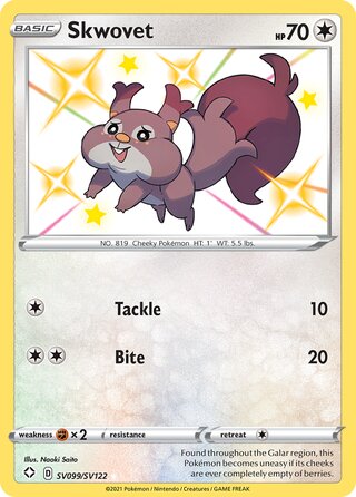 Skwovet SV099/SV122 - Shining Fates