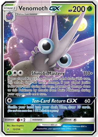 Venomoth-GX 12/214 - Unbroken Bonds