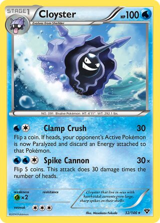 Cloyster 32/146 - XY Base