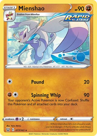 Mienshao 077/163 - Battle Styles