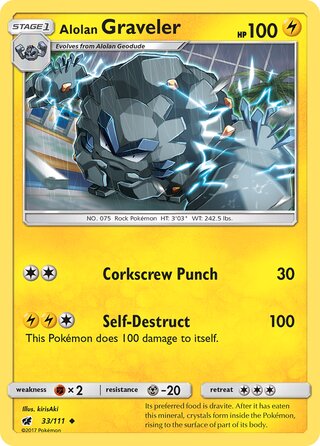 Alolan Graveler 33/111 - Crimson Invasion