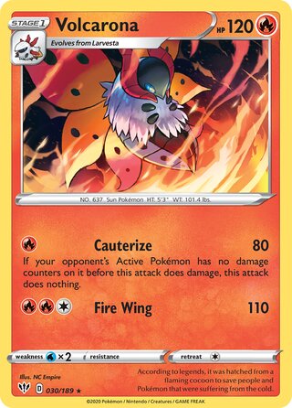 Volcarona 030/189 - Darkness Ablaze