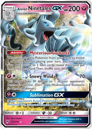 Alolan Ninetales-GX 132/214 - Lost Thunder