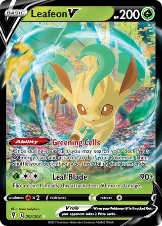 Leafeon V 007/203 - Evolving Skies