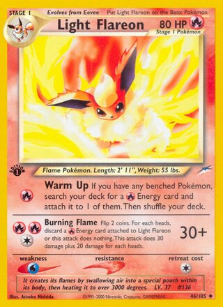 Light Flareon 46/105 - Neo Destiny