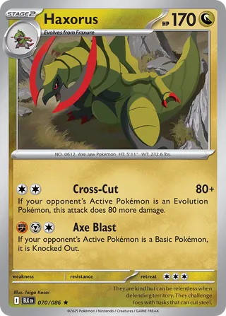 Haxorus 070/086 - Black Bolt
